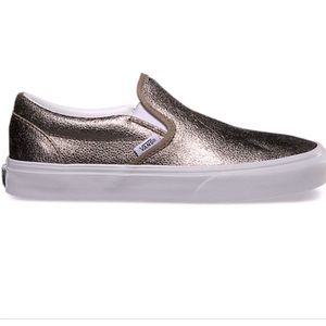 Vans Slip on vans metallic shoe runner